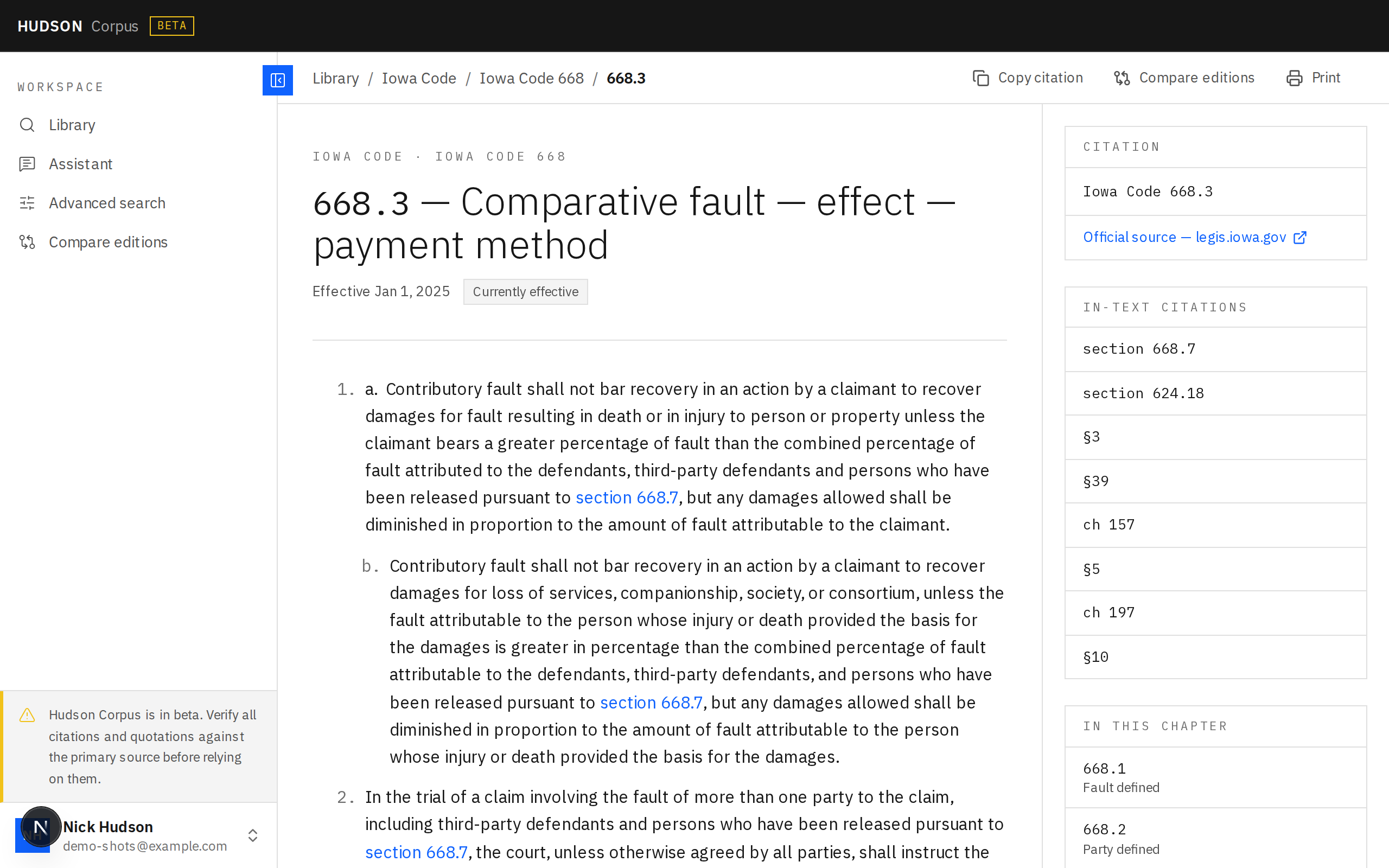 The Hudson Corpus statute / case reader
